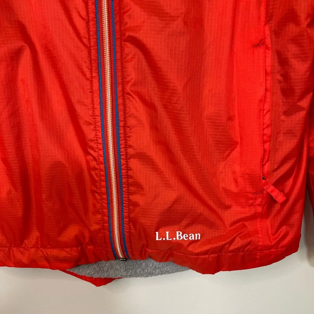 L.L. Bean Kids Orange Hooded Raincoat